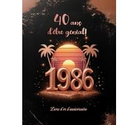 Livre d’or d’Anniversaire 40 Ans - L’Île des Souvenirs Inoubliables, Édition Luxe Rose Gold