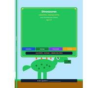 Livre d'Activités Dinosaures pour Enfants: Labyrinthes, Point-à-Point, Coloriage, Tracé de Lettres, Mots Mêlés et Plus - 80 Pages - Cadeau Éducatif 4-8 ans