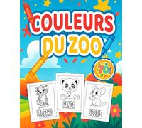 Livre de coloriage animaux pour enfants 3-8 ans & adultes débutants: 70 animaux mignons de la ferme, jungle et océan • Grands dessins faciles • Pages simple face • Couleurs du Zoo Série