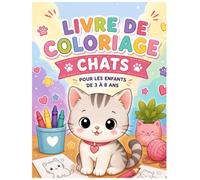 Livre de coloriage chats: Pour les enfants de 3 à 8 ans