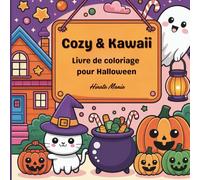 Livre de Coloriage Halloween mignon et kawaii pour enfants: Illustrations Adorables pour Enfants de 3 à 6 ans - Activité Créative et Amusante