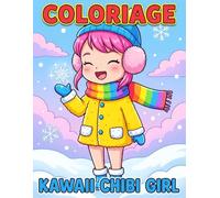 Livre de Coloriage Kawaii Chibi Girl: Plus De 50 Motifs Manga Anime Relaxants, Idéals Comme Cadeau Pour Jeunes Filles