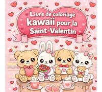 Livre de Coloriage Kawaii sur la Saint-Valentin