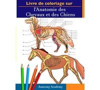 Livre de Coloriage sur l'Anatomie des Chevaux et des Chiens: 2-en-1 Compilation | L'Anatomie équine et Canine Incroyablement Détaillé | Cadeau Parfait ... les Amoureux des Animaux et les Adult
