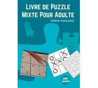 Livre de puzzle mixte, livre de puzzle pour adultes et enfants, livres de puzzle Jumble pour adultes 2022 livre de mots croisés, livre de puzzle ... adultes en gros caractères: frenche edition