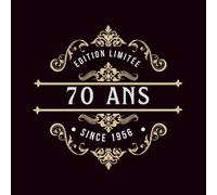 Livre d'or anniversaire 70 ans 1956 rétro vintage: cadeau pour fêter les 70 ans, carnet souvenir 100 pages de messages ou photos, format carré