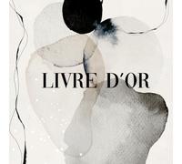 Livre d'Or: Art Abstrait | Couverture souple | 100 pages à remplir | Format carré | Exposition, événement, thèse, | Idéal pour un artiste | Aqaurelle originale et élégante