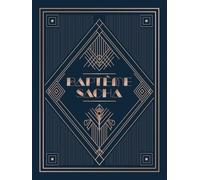 Livre d'or Baptème, 88 pages pour vos souvenirs Inoubliable - Bleu et Rose: Un carnet raffiné au design Art Déco, couverture rigide