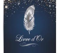 Livre d'Or: Bleu et Argent, Argenté | Mariage, Anniversaire, Fête, Pacs, Noces, EVG, EVJF, Retraite, Mutation, Vernissage, Inauguration, Exposition, ... avec Messages, Témoignages, Photos