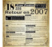 Livre d'or d'anniversaire 18 ans rétrospective de l'année 2007: 120 pages blanches vierges/ Format carré 21 cm / Couverture souple