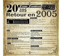 Livre d'or d'anniversaire 20 ans rétrospective de l'année 2005: 120 pages blanches vierges/ Format carré 21 cm / Couverture souple