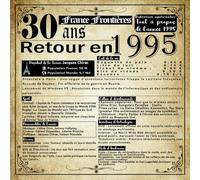 Livre d'or d'anniversaire 30 ans rétrospective de l'année 1995: 120 pages blanches vierges/ Format carré 21 cm / Couverture souple