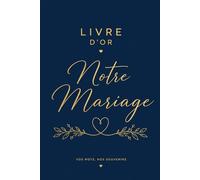 Livre d'or Mariage: Bleu marine