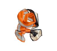 Livrerpi Silk Feeling Head Scarf Fashion Satin Hair Scarf Square Scarves for Women Gifts 27.5×27.5 inches, 04 Fashion Orange Black 6.3 X 59 Inch, One Size