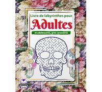Livres de labyrinthes pour adultes et adolescents, gros caractères : casse-têtes et jeux de crânes en sucre pour s'amuser et se détendre: Casse-têtes pour adultes (Jeux de labyrinthe pour adultes)
