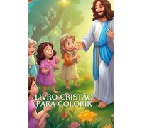 Livro de Colorir Cristão com 79 desenhos 3D Infantil