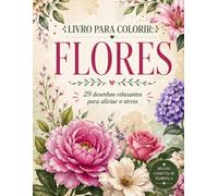 Livro de colorir: Flores