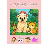 Livro de Colorir - Relaxar e Aliviar o Estresse: Imagens Grandes e Simples de Animais Fofos para adultos e idosos com baixa visão.