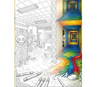 Livro de Colorir The Backrooms: Cenários Sombrios e Entidades Icônicas para Colorir