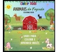Livro para colorir - Animais da Fazenda: Coloring book for kids