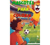 Livro para colorir de mascote de futebol infantil