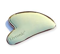 Livronic® Bronze Kansa Gua Sha Guasha Massage Tool for Soft Tissue Therapy | Tendon Massage Scraping - Muscle Pain Relief (Pack of 1) GOLD