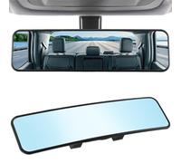 LivTee Anti Glare Rear View Mirror, Universal 11.3'' (287mm), Wide Angle Panoramic Convex Rearview Mirror, Clip-on to Original to Eliminate Blind Spot and Antiglare for Cars SUV Trucks