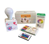 Livuna Craft Kits for Kids, Design your Own Lamp Wood with Bulb & Acrylic Paint Pens, Arts and Crafts for Kids Girl Boy Adults, Presents Gifts for Girls Boys Age 3 4 5 6 7 8 9 10 11 12 13+ Year Old UK