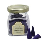 LivuX Incense Cones "Luxury Fragrances Christmas" - Pack of 35 in Glass - Festive Fragrance for a Warm and Contemplative Atmosphere 1091