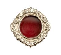 LivuX Mini Nickel Plated Brass Reliquary - Diameter 3.5 cm - Silver-Coloured Relics Container - Sacral Container for Devotions and Spiritual Symbols 1217