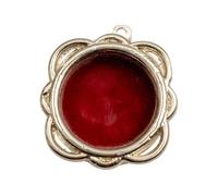 LivuX Mini Reliquary Nickel-Plated Brass - Diameter 2.5 cm - Silver Container for Small Relics - Sacral Mini Metal Jar for Devotional Purposes 1216