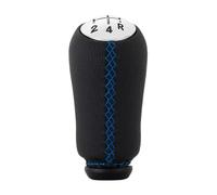 LIVZFRLZ Interior Decoration 5 Speed Gear Shift Knob Stick Head Shifter Lever Handle for Renault Laguna for Megane 2 for Clio 3 for Scenic 2(Blue Stitching)