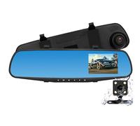 Liwankaqi Dash Cam Front and Rear, 4. 3in Mirror Dash Cam with Cyclic Video, Motion Detection, Car On- Dash Mounted Camera Features Auto 120° Wide Angle, And Reversing/Parking