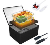 Liwankaqi Portable Electric Lunch Box Food Heater, 12V/24V/230V 3-in-1 Portable Oven Car Food Warmer, Electric Heated Lunch Box for Car Truck Office Home Travel