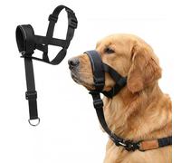 LIWEGHT Dog Head collar, Dog Head Halter No Pull Gentle Leader for Dogs Adjustable Reflective Strap to Stop Pulling with Leather Pads,Training Leash for Medium Dogs(S)