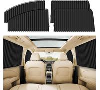 Liweibin 4pcs Car Side Window Sunshades for Volvo V40 V50 V60 V70 V90 C30 C40 C70 S60 XC40, Divider Privacy Curtains Sun Shades Side Window Covers Curtain to Block UV Rays