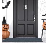 LIWEIREN Washable Door Mat 70 x 80 cm Absorbent, Non Slip Washable Doormats Rug Indoor Outdoor Front Back Door, Pets and Dogs, Grey