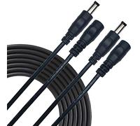 Liwinting DC Power Cord - 5m/16.4ft Male to Female 5.5mm x 2.5mm, Black for CCTV/IP Camera 2pcs