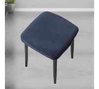 LIWLLIUA Bar Stool Cover Rectangle Set of 2 Stretch Counter Height Bar Stools Slipcovers Saddle Stool Slipcover Bench for Kitchen Counter,Royal Blue,30cm*30cm