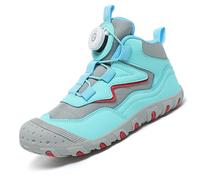 LIWLLIUA Kids High Top Barefoot Shoes Boys Girls Minimalist Sneakers Lightweight Comfort Zero Drop Shoes Toddler Little Big Kid,A05 Moonlight,3 UK