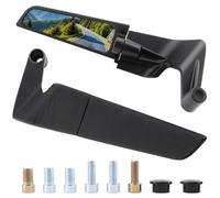 Liwogi 2 Pcs 360° Adjustable Motorcycle Mirrors Set Aerodynamic Motorbike Rear View Side Mirrors Universal Motorcycle Rearview Side Stealth Wing Mirror for 10/8mm Handlebar
