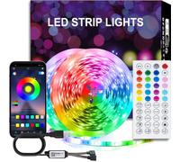 Liwqolx Led Strip Lights 20M (2 Rolls of 10M) Smart App Control Music Sync Built-in Mic with Remote Bluetooth Flexible Lights for Bedroom Party Birthday Home Room Decor