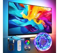 Liwqolx LED Strip Lights 4M, Chasing Effect RGBIC Dream Color for 50-70 Inch TV/PC with Remote App Control, 30Leds/M, USB Led Backlights Ambient Lighting Gaming Room Accessories,Led Bedroom,Party