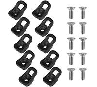 Lixada 10 Pack Kayak Eyelet Tie Down Loop Deck Fitting Bungee Cord Kit Rigging Outfitting Pad Eye