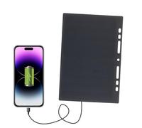 Lixada 10W High Power Paper Shaped Mini Portable Monocrystalline Silicon Solar Panel Charger USB Port for Cell Phone Camping Riding Climbing Travel Outdoor Activity