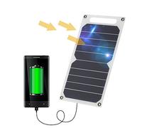Lixada 10W Solar Panel Charger 5V USB Ports for Cell Phone High Effiency Outdoor Activities Lighting Use Portable Ultra Thin Monocrystalline Silicon