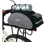 Lixada 13L Multifunctional Bicycle Bag Pannier Back Seat Bag Handbag Shoulder Bag (Without Belt)