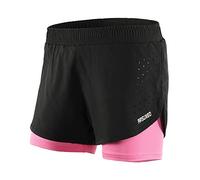 Lixada - 2 in 1 Women's Quick Dry Breathable Active Training Running Shorts