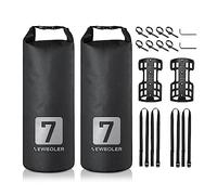 Lixada 3L/7L Bike Fork Bag Water Resistant Roll Top,Bicycle Fork Bag, Cycling Pack, Bicycle Fork Bag,Panniers Bike Bags,Bikepacking