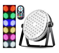 Lixada 60 LED Par Lights DJ Stage Light RGB LED Lamp Sound Activated Remote Control & DMX Control Strobe Light Wash Par Lights DMX for Stage Wedding Party Disco DJ Show Club Bar Christmas